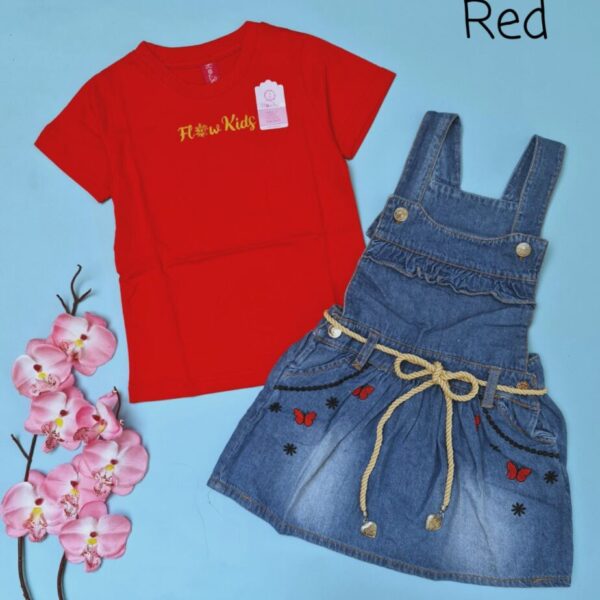 PREMIUM OVERALL JEANS FLOWERKIDS