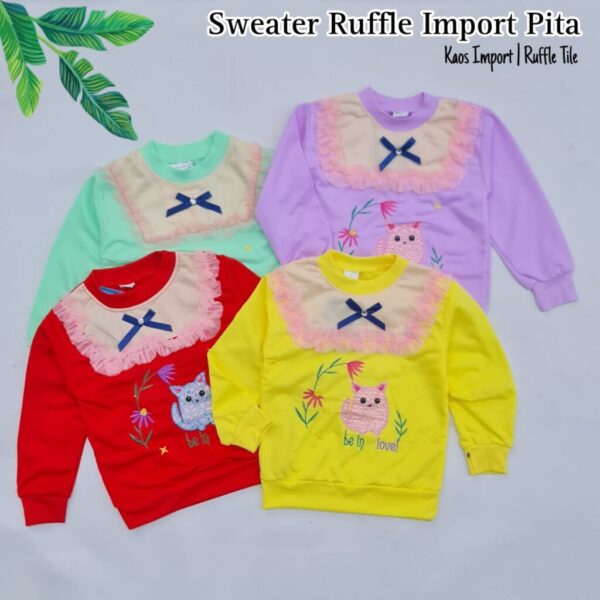 Sweater Ruffle Import Pita