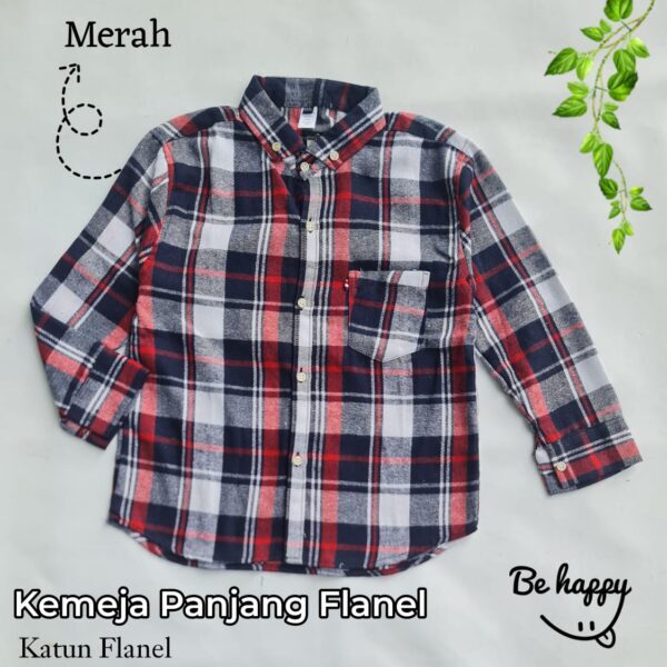 Kemeja Panjang Flanel