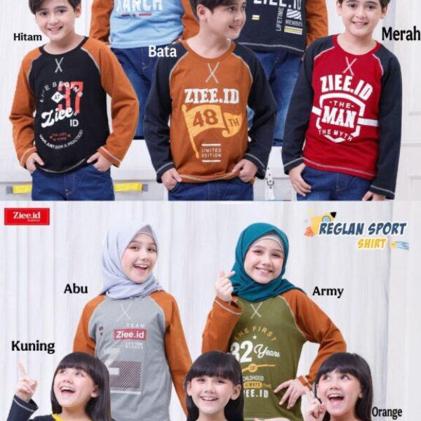 Kaos Raglan Anak By. Ziee.Id
